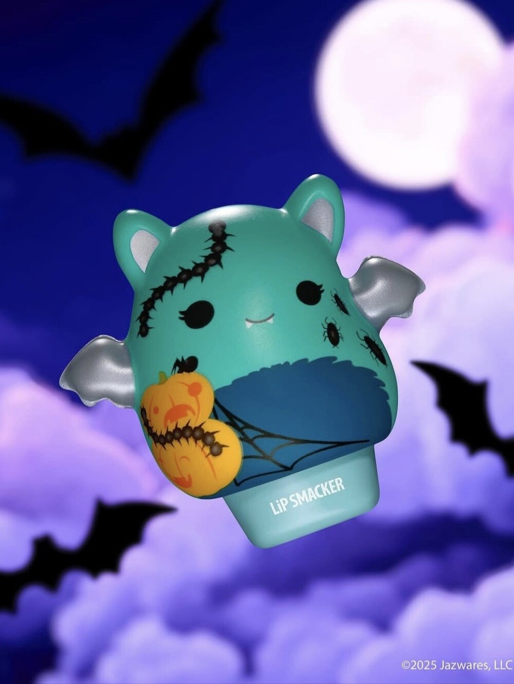 Squishmello Lip Smacker With Sticker Autocollant "Lucasta" The Bat